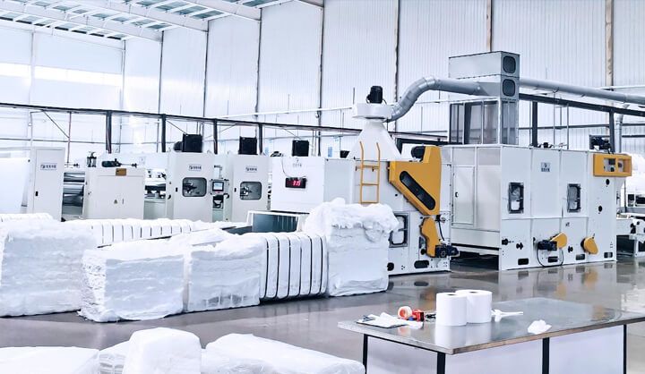 Woven technical fabric production at a partner mill